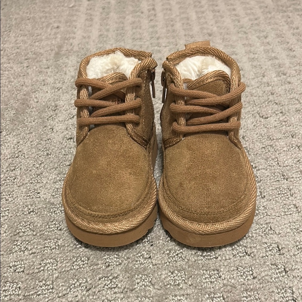 Cozy Brown Kids Snow Boots